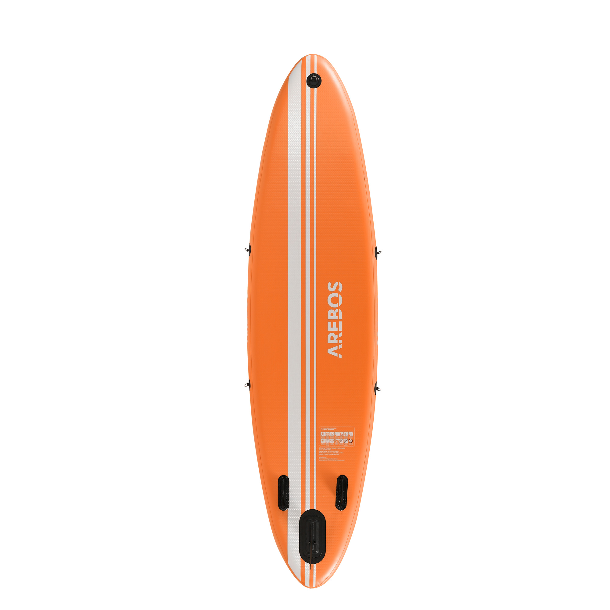 Omhoog verlichten surfen SUP board enkele laag 300cm - Oranje - 4260627421749 - Sport en Beweging